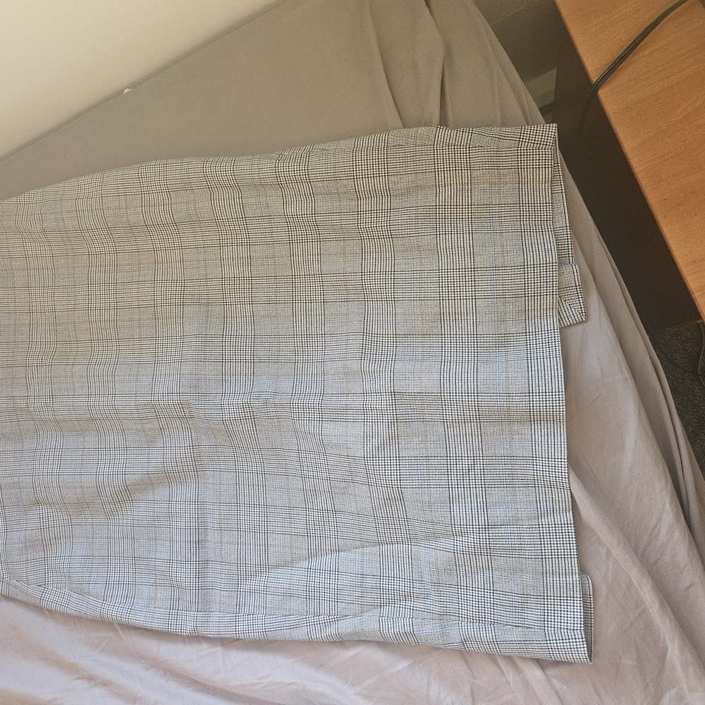 Gray Plaid Skirt